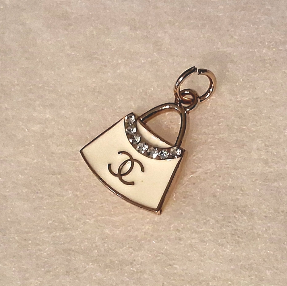 Cute Purse Charm- White